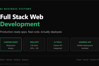 build a custom web application or landing page with ai integration