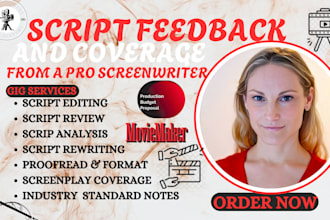do script coverage edit and review industry standard script feedback screenplay