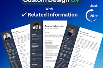 make professional cv for your dream job