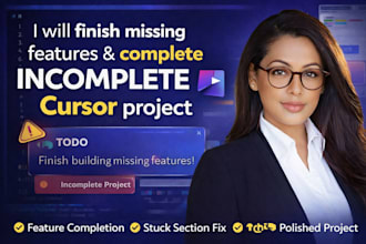 finish missing features properly  and add incomplete cursor project