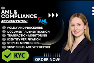 write or review aml cft kyc compliance policies for fintech and banks