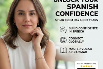tailored private spanish lessons with a certified, experienced native teacher
