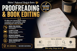 proofread and edit your book or manuscript