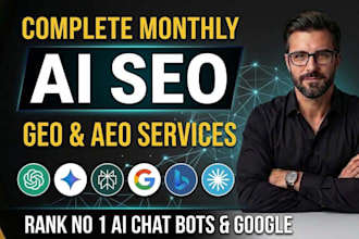 do monthly local SEO, GEO, aeo and backlinks for ai search