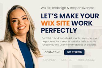 fix wix website mobile responsiveness, fix wix bug, error, issue or optimize wix