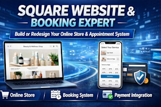build square online store setup square online booking website design or redesign