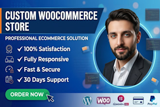 design and develop a custom woocommerce online store