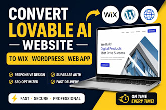 convert lovable website to wix wordpress, lovable to web app, supabase auth