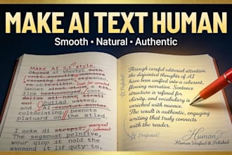 humanize and improve ai generated writing