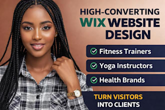 design fitness trainer health beauty brand yoga instructor wix website