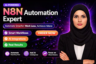 build n8n automation workflows, ai agents, and API integrations