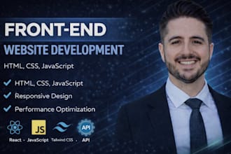 provide front end website development services