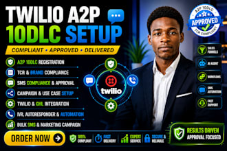 setup twilio a2p 10dlc and ghl registration for sms, ivr, tcr compliance