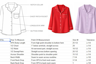 do sleepwear tech pack designer sleepwear designer pajamas and pyjamas tech pack