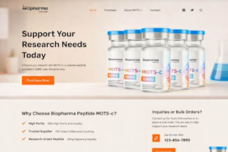 shopify peptide store woocommerce peptide website supplement store cbd website