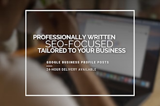 write SEO google business profile posts to boost local traffic