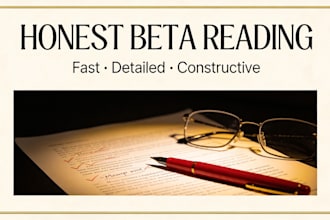 beta read your story and give honest feedback