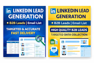 do linkedin lead generation, b2b data collection and email list building