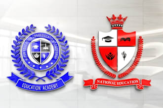 design school, college, university and education logo