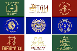 design a modern minimalist church religious christian ministry logo