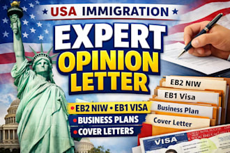deliver a signed eb2 niw expert opinion letter on letterhead