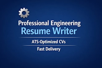 write a professional engineering resume and cover letter