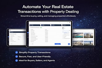 design and develop a real estate transaction web app
