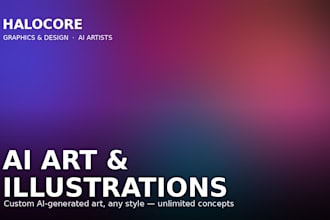 create custom ai generated art and illustrations
