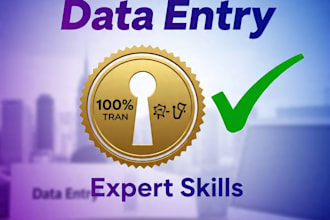 do detailed data entry typing and online research work
