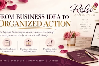 provide startup business formation and readiness consulting