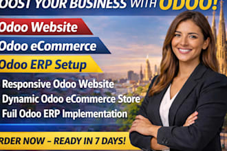 design odoo website odoo ecommerce store odoo erp module setup customization CRM