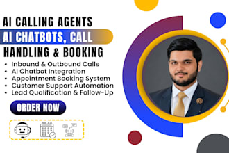 build ai calling agents, ai chatbots, call handling, and customer support