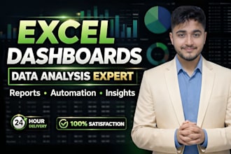 do excel data analysis, dashboards and reports