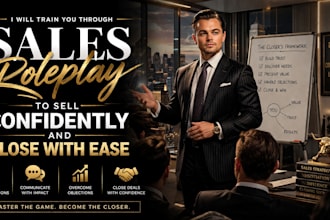 train you through sales roleplay to sell confidently and close with ease