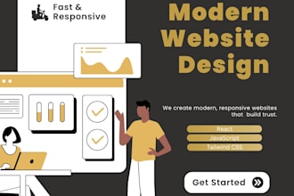 build a modern responsive react landing page