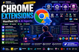 build chrome extension for web automation, web scraping, manifest v3,claude ai