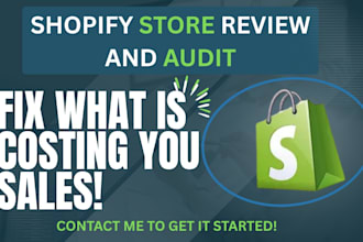 do shopify store audit and give actionable improvement tips