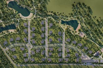design landscape site plan,residential master plan layout,aerial,google map view
