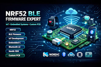 fix and debug nrf2, ble firmware, code debugging, nrf52840, low power iot,