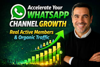 accelerate your whatsapp channel growth with real active members and organic