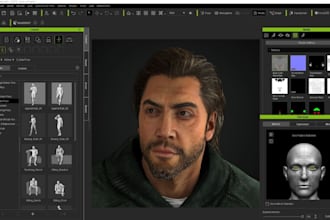 create, rig, and animate 3d character in cc4, cc5, iclone8 reallusion facial rig