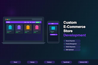 build a custom ecommerce website or online store