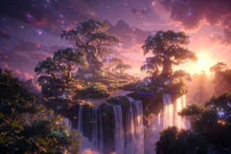 create custom professional ai art using midjourney, leonardo and flux