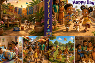 children story book illustration children story book illustration