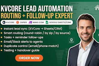 automate kvcore real estate leads with zapier or make com routing and follow up