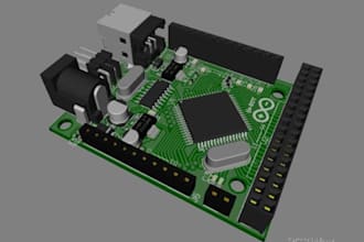 develop pcb robot control board assembly, pcb soldering and simulation testing