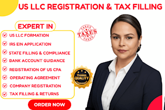 us llc registration, llc formation, ein number for US and non residents, dba cpa