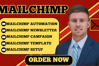design mailchimp template campaign automation setup newsletter