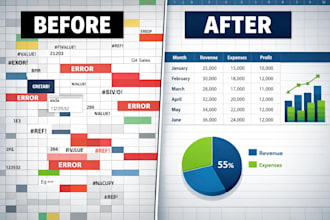 clean, format, and organize your messy data and excel files
