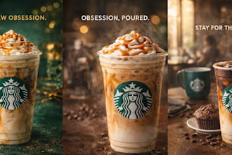 create premium ai food ad campaign visuals